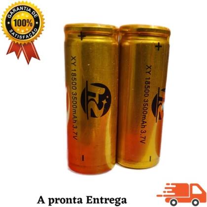 Imagem de Kit 2 Bateria Recarregável Modelo 18500 3500Mah 3.7v - Enviamos no mesmo dia