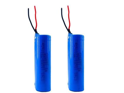 Imagem de Kit 2 Baterias 18650 Recarregáveis 3.7V 2200mAh Li-ion Com Fio Para Projetos