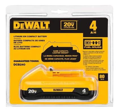 Imagem de Kit 2 Baterias 20v 4ah Compacta + Carregador Rapido DCB115 Bivolt Dewalt