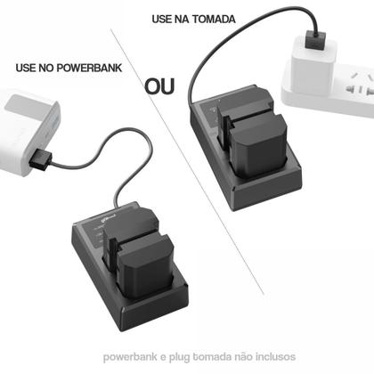 Imagem de Kit 2 Baterias Np-fz100 Com Carregador Usb Smallrig Para Câmeras Sony