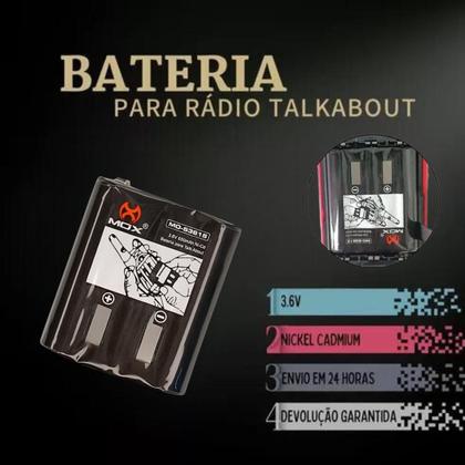 Imagem de Kit 2 Baterias Para Rádio Motorola Talkabout Recarregável
