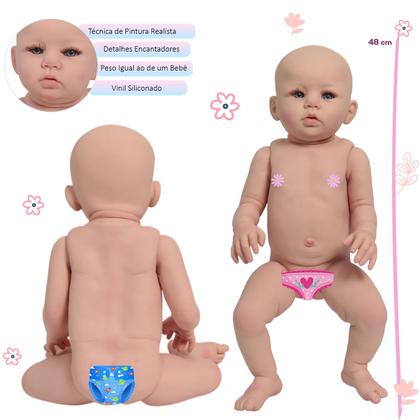 Imagem de Kit 2 Bebê Reborn Gêmeos Abigail Menina Menino Com Kit Itens