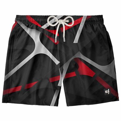 Imagem de Kit 2 Bermuda Masculina Casual Estampada Short Surf Boardshort Verão Moda Fitness Musculação
