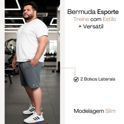 Imagem de Kit 2 Bermuda Plus Size Masculina Tactel Com Elastano