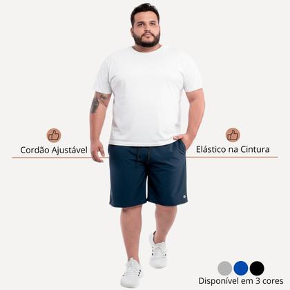 Imagem de Kit 2 Bermuda Plus Size Masculina Tactel Com Elastano