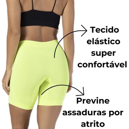 Imagem de Kit 2 Bermuda Térmica Short Térmico Esportivo Feminino sem Costura Anti Assadura Academia Corrida