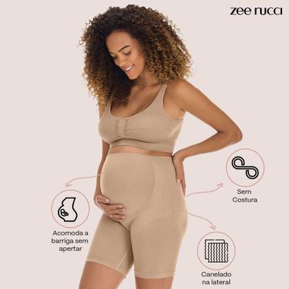 Imagem de Kit 2 Bermudas Gestante Maternidade Sem Costura Zee Rucci