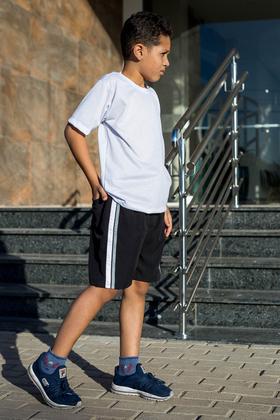 Imagem de KIT 2 Bermudas Infantil Lisa Tactel com Elastano Uniforme Escolar Cós de Elástico 307