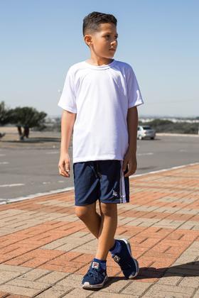 Imagem de KIT 2 Bermudas Infantil Lisa Tactel com Elastano Uniforme Escolar Cós de Elástico 307