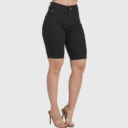 Imagem de Kit 2 Bermudas Jeans HNO Jeans Ciclista com Elastano Azul Stone-Preto