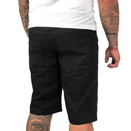 Imagem de Kit 2 Bermudas Jeans Masculina Slim Plus Size Lycra 48 Ao 56