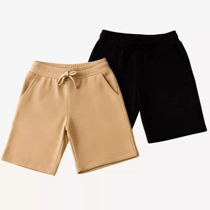 Imagem de Kit 2 Bermudas Moletinho Infantil Menino Cr7 NJR Short Juvenil do 2 ao 16