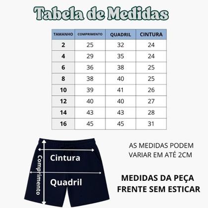 Imagem de Kit 2 Bermudas Moletinho Infantil Menino Cr7 NJR Short Juvenil do 2 ao 16