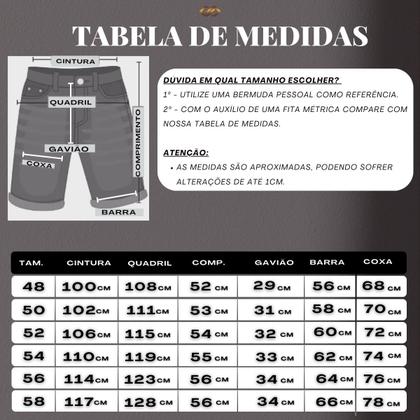 Imagem de Kit 2 Bermudas Sarja Masculina Plus Size Tamanho 48 Ao 58