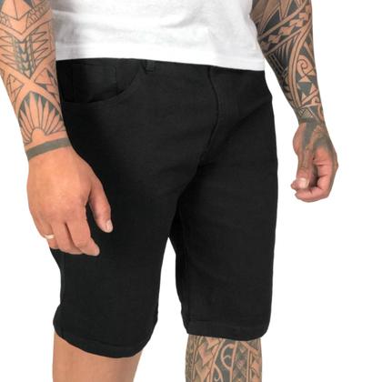 Imagem de Kit 2 Bermudas Sarja Masculina Plus Size Tamanho 48 Ao 58