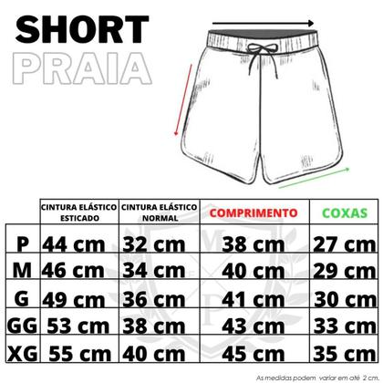 Imagem de Kit 2 Bermudas Short Praia Neon Mauricinho Verão Cordão 004