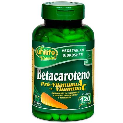 Imagem de Kit 2 Betacaroteno Pró-Vitamina A 120 cápsulas Unilife
