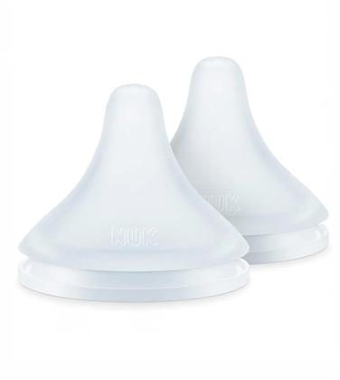 Imagem de Kit 2 Bicos Silicone NUK P/Mamadeira Perfect Match Fluxo Variável XL 6+ Meses Universal