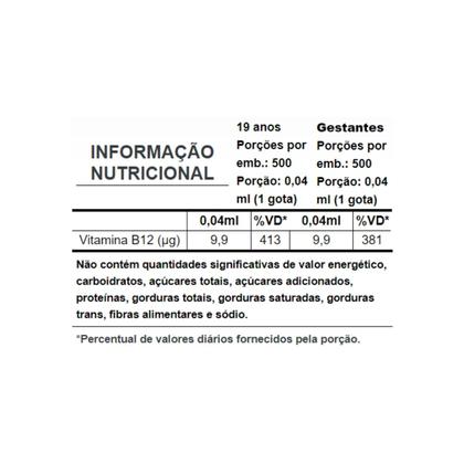 Imagem de Kit 2 Bio Vit. B12+ Metilcobalamina  Gotas Biodísponivel Puravida