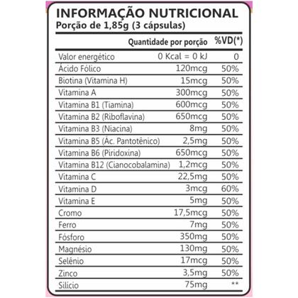 Imagem de Kit 2 Biotina Gelatina Minerais Viaminas e Silício HairSkin e Nails Femme Maxinutri