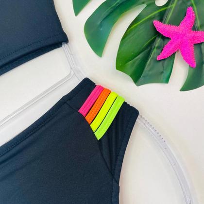 Imagem de Kit 2 Biquíni Infantil Traje De banho + Chapéu De Praia Blogueirinha