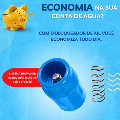 Imagem de Kit 2 Bloqueador De Ar 3/4 Premium Hidro Redutor Conta Água