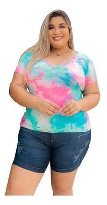 Imagem de Kit 2 Blusa Blusinha Roupas Da Moda Plus Size Modinha P  Xgg