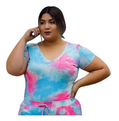 Imagem de Kit 2 Blusa Blusinha Roupas Da Moda Plus Size Modinha P  Xgg