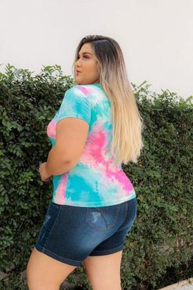 Imagem de Kit 2 Blusa Blusinha Roupas Da Moda Plus Size Modinha P  Xgg