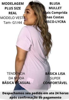 Imagem de Kit 2 blusas plus size mullet tampa bumbum 3024.k2