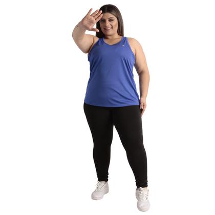 Imagem de Kit 2 Blusas Regata Plus Size MESH Premium Feminina Academia