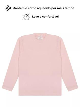 Imagem de Kit 2 Blusas Térmicas infantil Menina Manga Longa Térmicas Manga longa Inverno Infantil menina