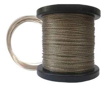 Imagem de Kit 2 Bobina 100mts Cabo De Aço Revestido Pvc 1,75mm P/varal