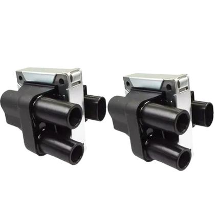 Imagem de Kit 2 Bobinas + Jogo Cabos Vela Palio Siena Uno Fiorino Fire