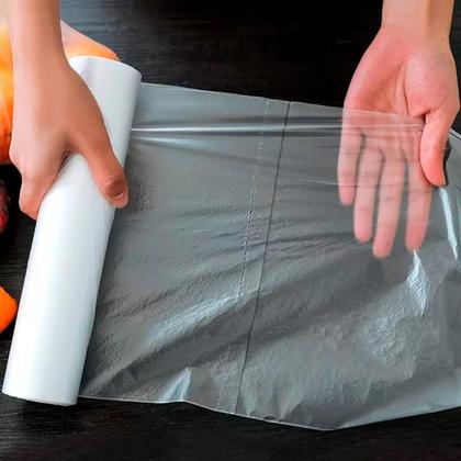 Imagem de Kit 2 bobinas sacos transparente picotada 40x60 c/400 sacos
