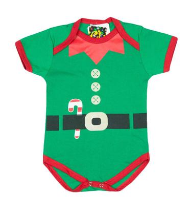 Imagem de Kit 2 Bodies Fantasia Papai Noel + Ajudante de Papai Noel