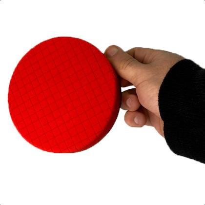 Imagem de Kit 2 Boina Square Para Polimento Carro Vermelha Lustro 5"