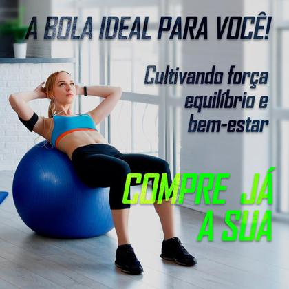Imagem de Kit 2 Bola De Pilates Suiça Yoga Fisioterapia Ginástica 45cm