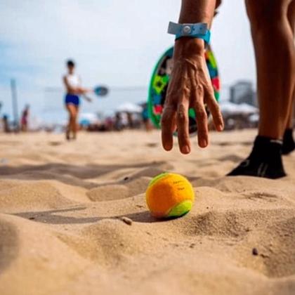 Imagem de Kit 2 Bolas Beach Tennis Profissional Bolinha Tênis Praia