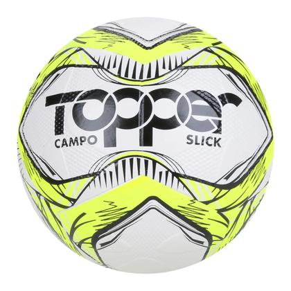 Imagem de Kit 2 Bolas Campo Topper Slick Amarelo + 1 Bomba de Ar