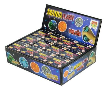 Imagem de Kit 2 Bolas De Apertar Squish Mania Flash Vulcão Com Luz