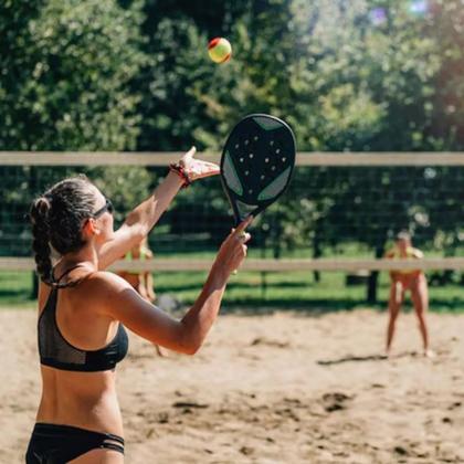 Imagem de Kit 2 Bolas de Tênis de Praia Beach Tennis Resistente Vollo