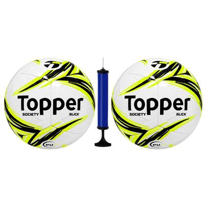 Imagem de Kit 2 Bolas Society Topper Slick + 1 Bomba De Ar