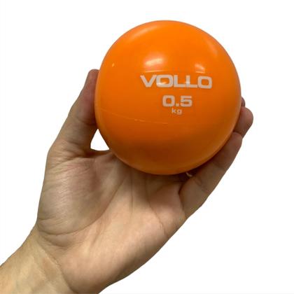 Imagem de Kit 2 Bolas Tonificadoras de Peso Tonning Ball VP1060 0,5 Kg Pilates Vollo Sports