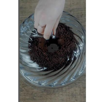 Imagem de Kit 2 Boleiras Porta Bolo com Cúpula 30cm Transparente Glassy Crippa Doces Sobremesas