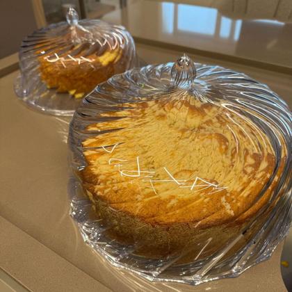 Imagem de Kit 2 Boleiras Porta Bolo com Cúpula 30cm Transparente Glassy Crippa Doces Sobremesas