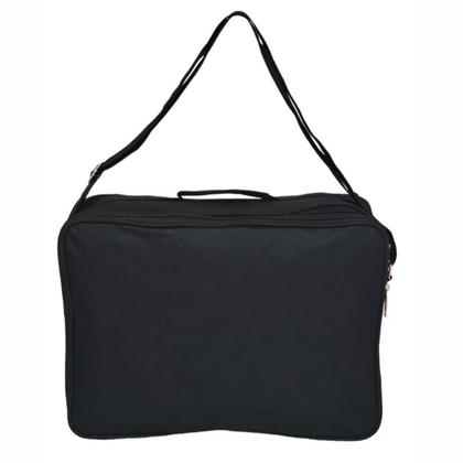 Imagem de kit 2 Bolsa Transversal Pasta Executiva Reforçada Trabalho Viagem cabe notebook divisorias reforçada