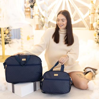 Imagem de Kit 2 Bolsas Mala Maternidade Bebe Várias Cores Menina Menino