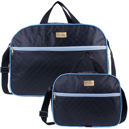 Imagem de Kit 2 Bolsas Mala Maternidade Bebe Várias Cores Menina Menino