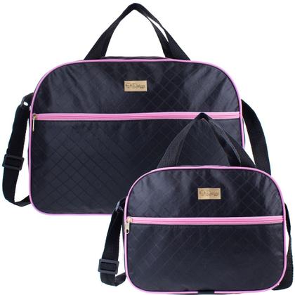 Imagem de Kit 2 Bolsas Mala Maternidade Bebe Várias Cores Menina Menino